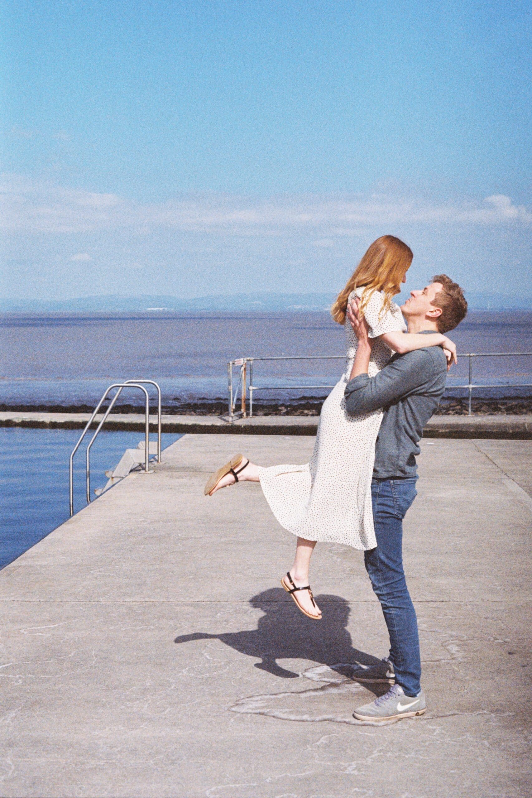 couples shoot on 35mm film camera